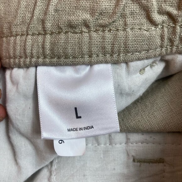 Express shorts men's size large elastic drawstring waist tan - Picture 5 of 10